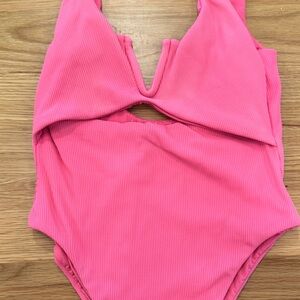 Pink One Piece Swimsuit